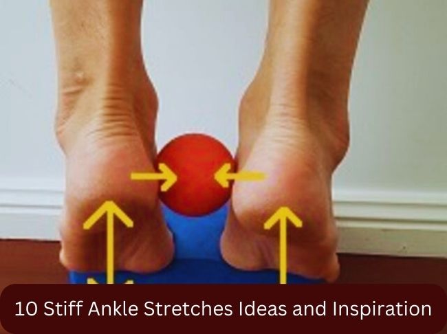 Toe raises and heel drops on a step